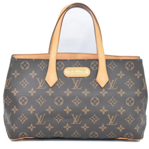 Louis Vuitton Wilshire PM Monogram Canvas Tote Handbag Brown - Picture 1 of 10